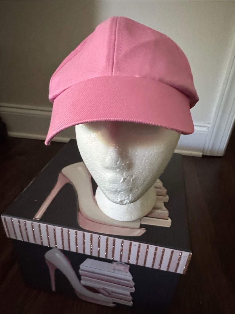 Classic Pink Womens Cotton Baseball Cap